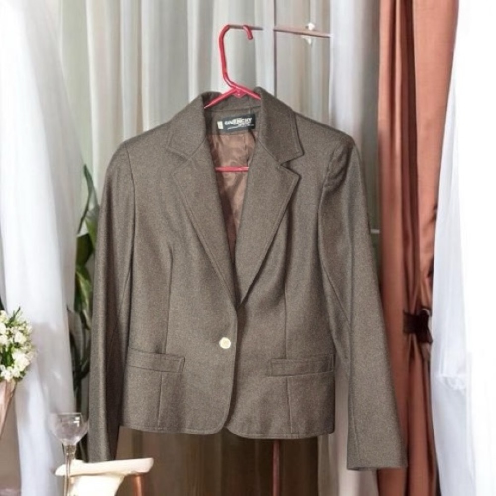Givenchy Sport 1 Button Blazer Vintage Wool Size 10 🔥